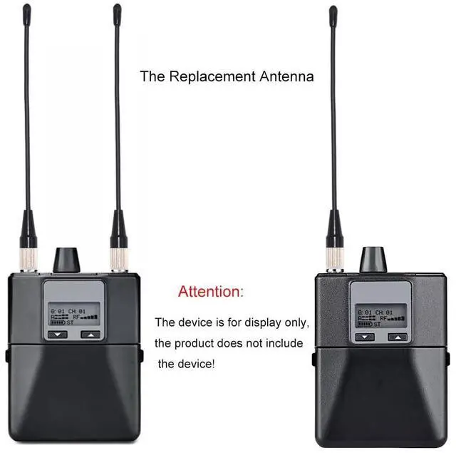 Alt view image 4 of 4 - PALPEAL 4 PCS Replacement SMA Whip Antenna for Shure UR1 UR5 UR1M P9R P9RA P10R ULXD1 QLXD1 AD1 ADX1 Wireless Microphone/IEM System Transmitter Receiver, 470 to 530 MHz