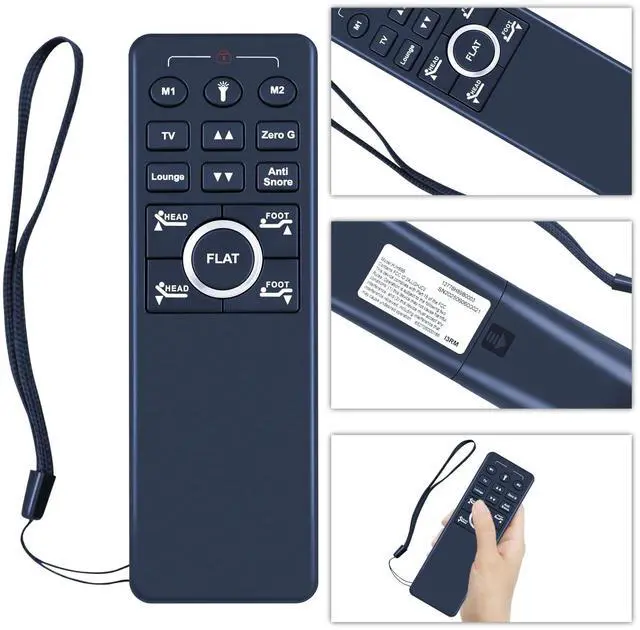 Alt view image 3 of 5 - RYQIF Replacement Remote Control Compatible with MLILY EGOHOME Broward Queen Slumba Richmat HJH89B Adjustable Bed Base