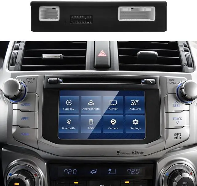 Alt view image 4 of 5 - Leadsign Wireless CarPlay Android Auto Adapter for Toyota with Entune2.0 & Touch2 2014-2019 Fits for Tundra/Highlander/RAV4/Tacoma/Camry/Corolla/Avalon/CH-R/Sienna/Camry Retrofit Kit Decoder
