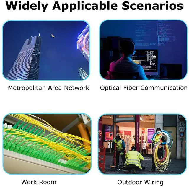 Alt view image 5 of 5 - Xunsomten - 6 Strand LC/UPC Fiber Optic Pigtail 1.2m LC OS2 Singlemode Fiber Pigtail for Networks Communication System, 4 Packs