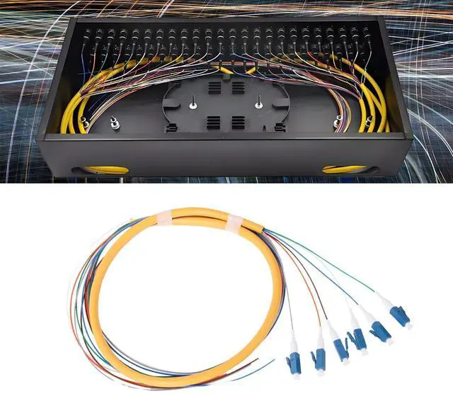 Alt view image 4 of 5 - Xunsomten - 6 Strand LC/UPC Fiber Optic Pigtail 1.2m LC OS2 Singlemode Fiber Pigtail for Networks Communication System, 4 Packs