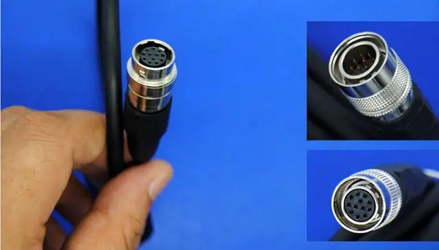 Alt view image 4 of 4 - Eonvic High Flex Coaxial 12Pin Hirose Male to Female Cable for Computer Network