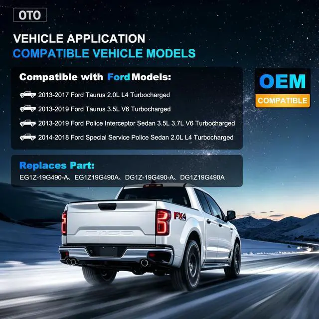Alt view image 2 of 5 - OTO-K Rear View Backup Camera EG1Z19G490A Compatible with Taurus 2013 2014 2015 2016 2017 2018 2019 Parking Assist Camera EG1Z-19G490-A DG1Z19G490A