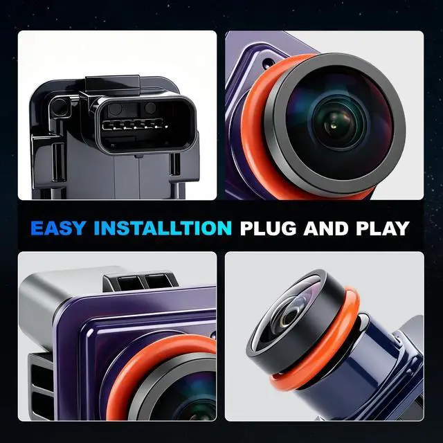 Alt view image 3 of 5 - OTO-K Rear View Backup Camera EG1Z19G490A Compatible with Taurus 2013 2014 2015 2016 2017 2018 2019 Parking Assist Camera EG1Z-19G490-A DG1Z19G490A