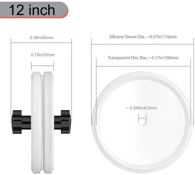Alt view image 2 of 5 - Dufray Record Clean Label Saver LP Vinyl Record Label Saver Album Cleaning Protector Waterproof Clamp Care (White)