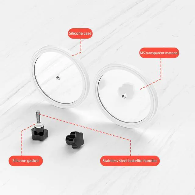 Alt view image 3 of 5 - Dufray Record Clean Label Saver LP Vinyl Record Label Saver Album Cleaning Protector Waterproof Clamp Care (White)