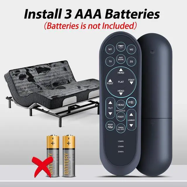 Alt view image 5 of 5 - WDZP New Bed Remote Control Replacement fit fot iDealBed S4 4iT Nebula Luxury Hybrid Mattress + 6i Custom Adjustable Bed
