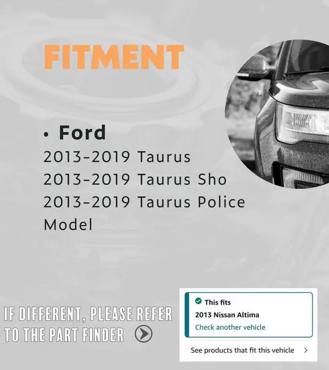Alt view image 2 of 5 - AUTO OCCASION EG1Z19G490A Backup Camera Rear View Park Assist Camera Compatible with Ford Taurus Taurus Sho Taurus Police 2013 2014 2015 2016 2017 2018 2019 EG1Z-19G490-A DG1Z19G490A