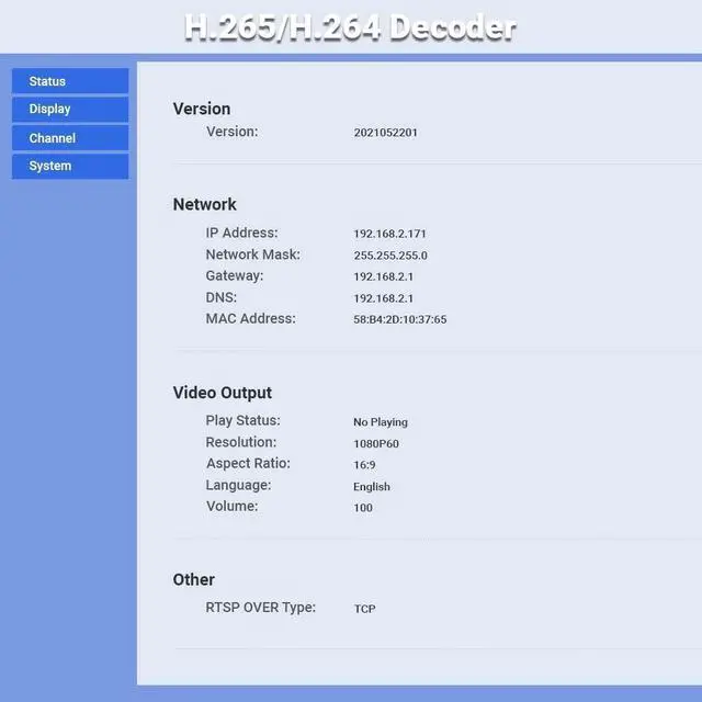 Alt view image 4 of 4 - URayCoder H.265 H.264 HD Video Audio Decoder IP Camera Decoder HTTP RTSP M3U8 RTMP UDP Unitcast to HDMI AV RCA Decoder for Advertisement Display, Decoding Video Encoder, Decoding IP Camera