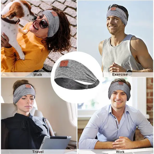 Alt view image 5 of 5 - ASIILOVI 2-Pack Sleep Headphones Wireless, Bluetooth Sports Headband Headphones with Ultra-Thin HD Stereo Speakers Perfect for Sleeping,Workout,Jogging,Yoga,Insomnia, Air Travel, Meditation-