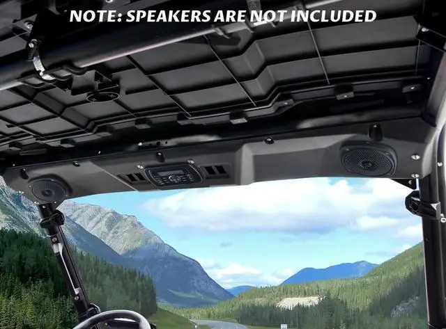 Alt view image 2 of 5 - SAUTVS Ranger Front Roof Liner 2019-2026, Front Overhead 6.5" Speaker Pods System Roof Liner for Polaris Ranger 1000 XP 1000 / Crew 2019-2026 Accessories
