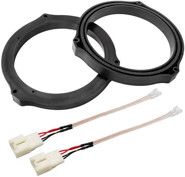 Main image of NuIth 6.5 Inch Front Rear Door Speaker Spacer W/Speaker Wiring Harness for 2012-2020 Ford Mustang/Fusion/Focus/Escape/Fiesta/Edge, 6.5 Speaker Adapter Kit for F150 Transit