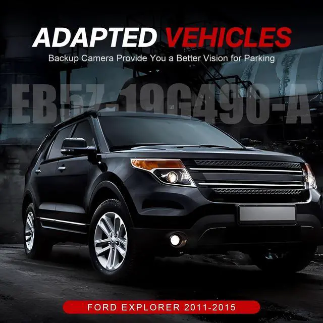 Alt view image 3 of 5 - GZGN Backup Camera Replacement BB5Z-19G490-A Compatible with Ford Explorer 2011 2012 2013 2014 2015 Replaces Number EB5Z-19G490-A