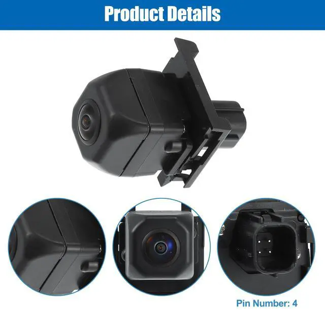 Alt view image 4 of 5 - ACROPIX Car Rear View Back Up Camera Wide Angle Park Assist Reverse Camera Fit for Toyota Hilux 2011-2015 No.8679071030 - Pack of 1
