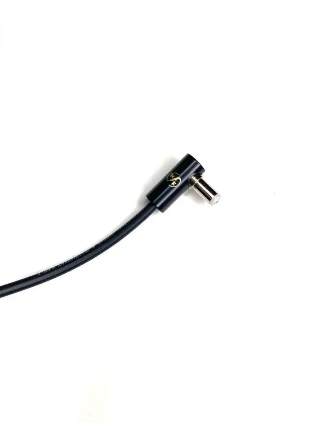Alt view image 3 of 5 - Kurrent Electric Solderless Right Angle DC Barrel DIY Kit, 6 Custom Length Cables for Guitar Effects Pedals (Black Cable Kit)