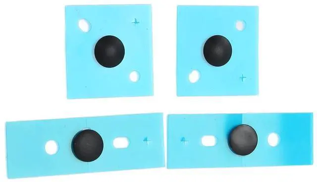 Main image of Laptop Bottom Case Feet with Installation Kit, Anti Slip Round Dot Accurate Size Laptop Foot Pads Replacement for 3/4/5 (Black)
