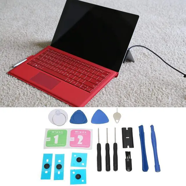 Alt view image 5 of 5 - Laptop Bottom Case Feet with Installation Kit, Anti Slip Round Dot Accurate Size Laptop Foot Pads Replacement for 3/4/5 (Black)