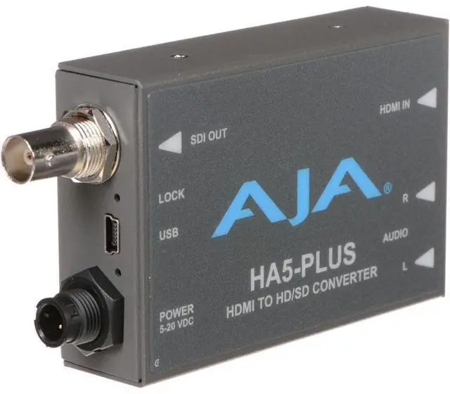 Main image of AJA HA5-Plus HDMI to 3G-SDI Mini-Converter, Supports 8 Ch of HDMI Embedded Audio