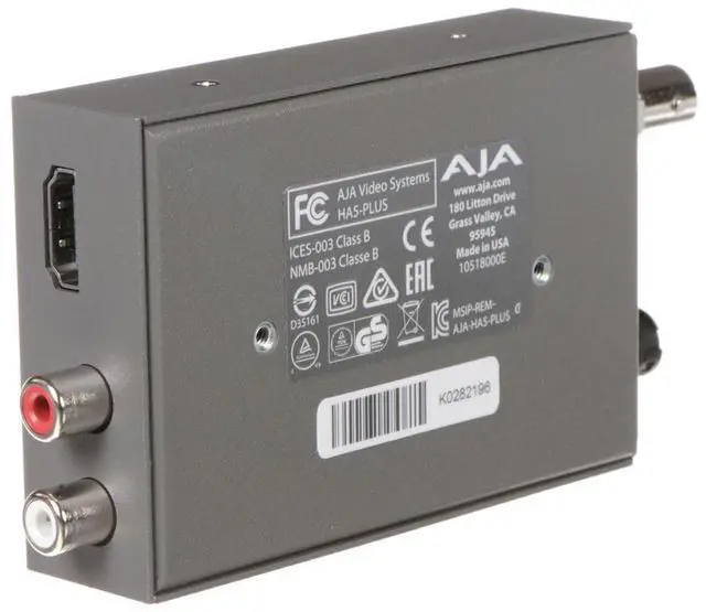 Alt view image 2 of 3 - AJA HA5-Plus HDMI to 3G-SDI Mini-Converter, Supports 8 Ch of HDMI Embedded Audio
