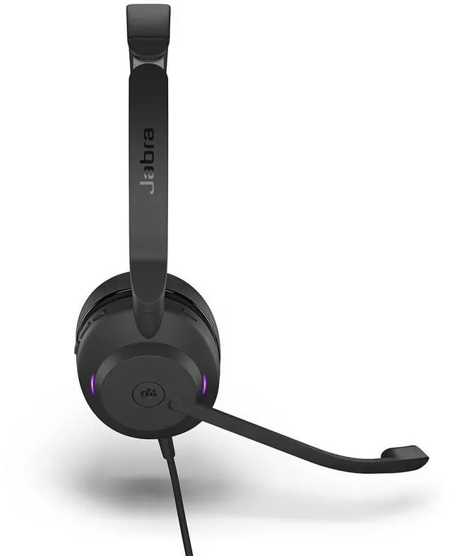 Alt view image 4 of 5 - Jabra Evolve2 30 MS Wired Headset, USB-C, Mono, Black Lightweight, Portable Telephone Headset with 2 Built-in Microphones Work Headset with Superior Audio and Reliable Comfort
