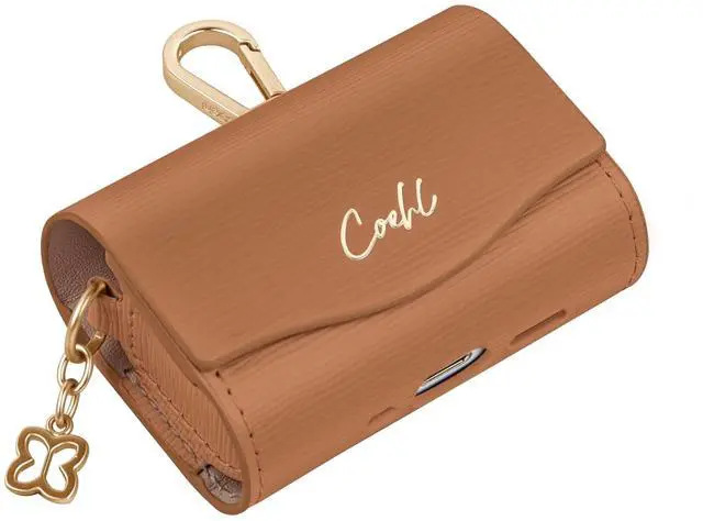 Alt view image 3 of 3 - UNIQ COEHL Mirelle Airpods Case Soft Pouch (Brown)