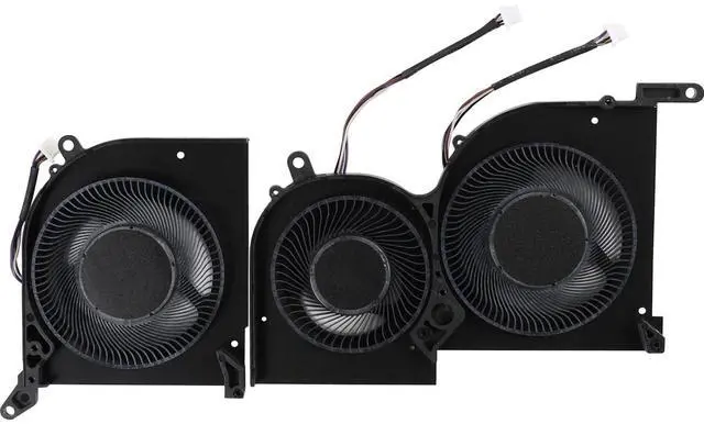 Alt view image 2 of 5 - CPU+GPU Cooling Fan Replacement for MSI Stealth GS66 WS66 MS-16V4 11UG 11UE 11UH 11UMT 11UKT P/N: MS-16V4 16V4-G-CW BS5005HS-U4Q BS5005HS-U3J DC5V 0.5A