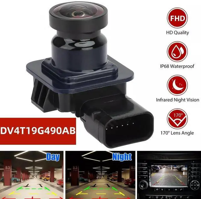 Alt view image 4 of 5 - SDYYDS EV4T-19G490-CA New Rear View Backup Camera for 2013-2017 Ford Escape & 2013-2017 Ford Kuga EV4T19G490CA