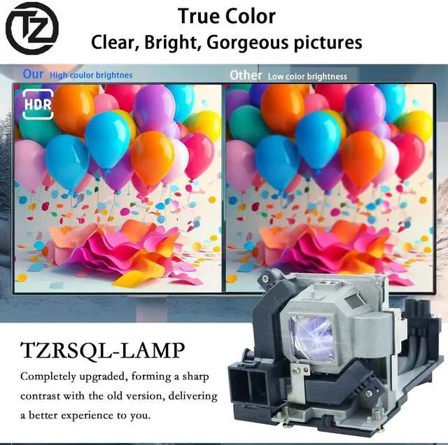 Alt view image 3 of 4 - TZRSQL NP30LP Replacement Projector Lamp for NEC M322H M323H M332XS M333XS M352WS M353WS M402H M402W M402X M403H M403W M403X ME403H NP-M403H NP-M403HG NP-ME382U Bulb with Housing