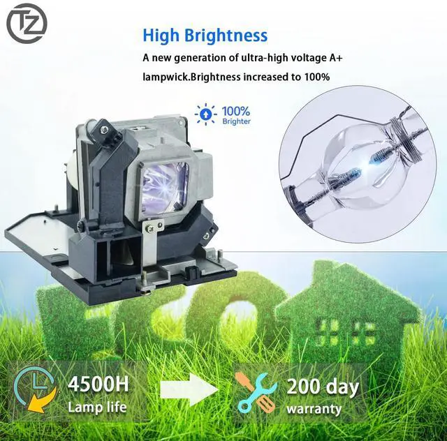 Alt view image 2 of 4 - TZRSQL NP30LP Replacement Projector Lamp for NEC M322H M323H M332XS M333XS M352WS M353WS M402H M402W M402X M403H M403W M403X ME403H NP-M403H NP-M403HG NP-ME382U Bulb with Housing