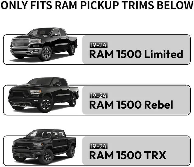Alt view image 2 of 5 - KBSYNT Front 4K Dash Cam for Dodge RAM 1500 2019-2024 Limited Rebel TRX,OEM Style,Hidden Design,WiFi & App Control,Loop Recording,G-Sensor,64GB Card