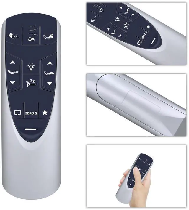 Alt view image 2 of 5 - SJUIF RF502A RF358A Replacement Remote Control for Tempur-Pedic Ergo or Ergo Extend Adjustable Bed Base JDLK.33.01.18 RF358A, Compatible with JLDK.33.01.36 RF502A Adjustable Bed