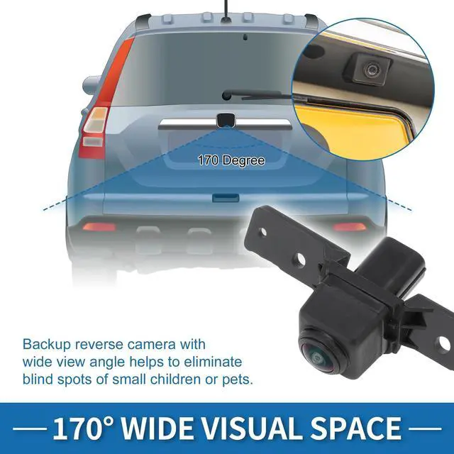 Alt view image 3 of 5 - INFINAUTO Rear View Camera for Nissan Rogue 2.5L L4 2014-2016 for Murano 3.5L V6 2015-2023 Park Assist Backup Reverse Camera Replace No.284F1-4BA0A/284F1-4BA1A