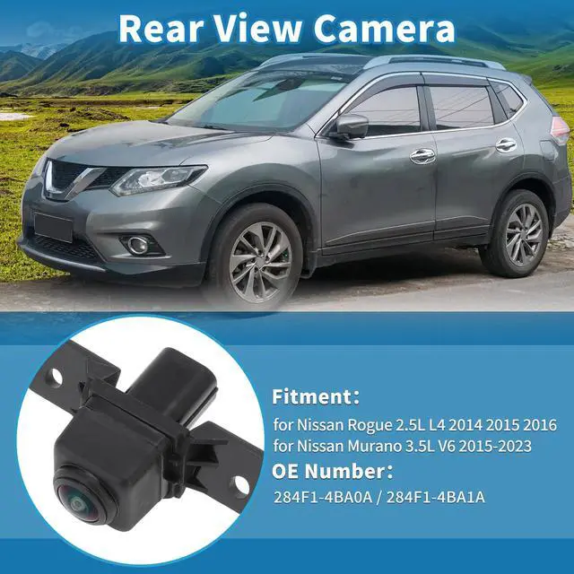 Alt view image 2 of 5 - INFINAUTO Rear View Camera for Nissan Rogue 2.5L L4 2014-2016 for Murano 3.5L V6 2015-2023 Park Assist Backup Reverse Camera Replace No.284F1-4BA0A/284F1-4BA1A