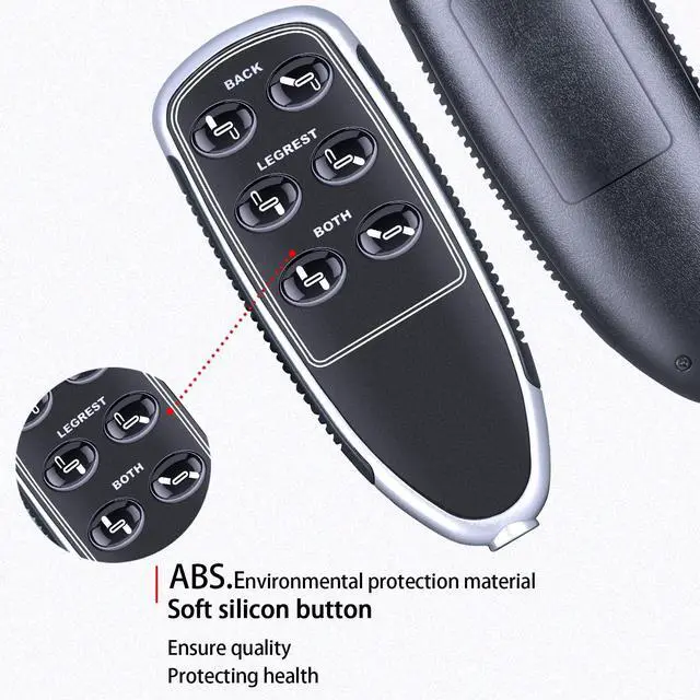Alt view image 5 of 5 - HZIME New Replacement Remote Control Compatible for La-Z-boy Lift Recliner Chair Model 11850U-07 Part #10.00035 REV Power Remote Handset