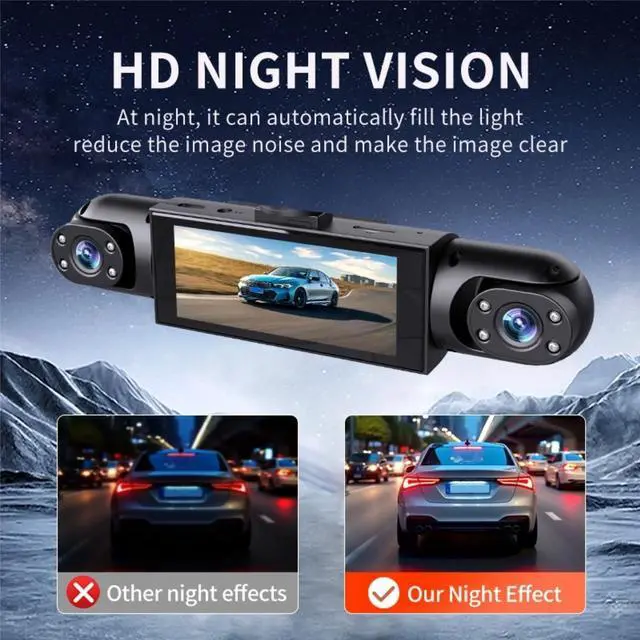 Alt view image 5 of 5 - Diyeeni 4 Lens Dash Cam Front and Rear for Cars 1080P WiFi Dash Camera with 64GB Card, Dashboard Camera Recorder with APP, G Sensor, 24/7 Park Monitoring, Loop Recording