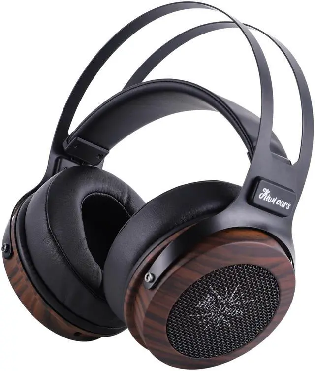 Alt view image 4 of 5 - HIFIXAUDIO Kiwi Ears Altruva Over-Ear Headphone, Hi-Fi Wired 50mm Dynamic Driver Open-Back Stereo Headset with Monitor-Grade Tuning for Audiophiles Studio Mixing Gaming (Blackwood)