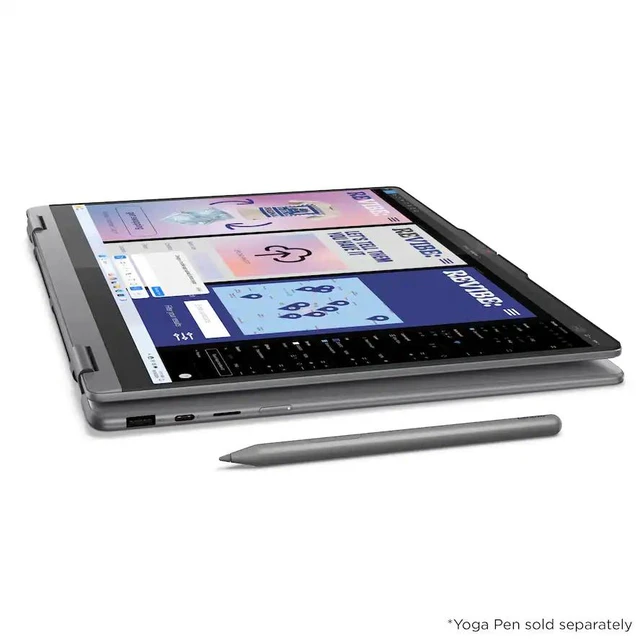 Alt view image 6 of 7 - Lenovo Yoga 7i 2-in-1 16" 2K Touchscreen Laptop Intel Core Ultra 7 256V 16GB RAM 512GB SSD Luna Grey