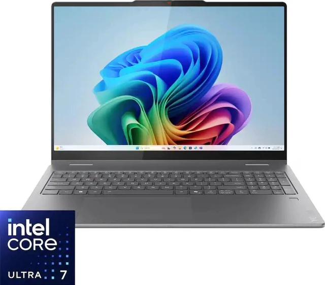 Alt view image 2 of 7 - Lenovo Yoga 7i 2-in-1 16" Touchscreen Laptop Intel Core Ultra 7 256V 16GB RAM 512GB SSD Luna Grey