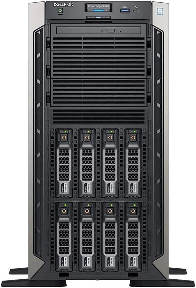 Alt view image 3 of 3 - Dell PowerEdge T340 Tower Server, Windows 2019 STD OS, Intel Xeon E-2124 Quad-Core 3.3GHz 8MB, 32GB DDR4 RAM, 8TB Storage, RAID, Single PSU