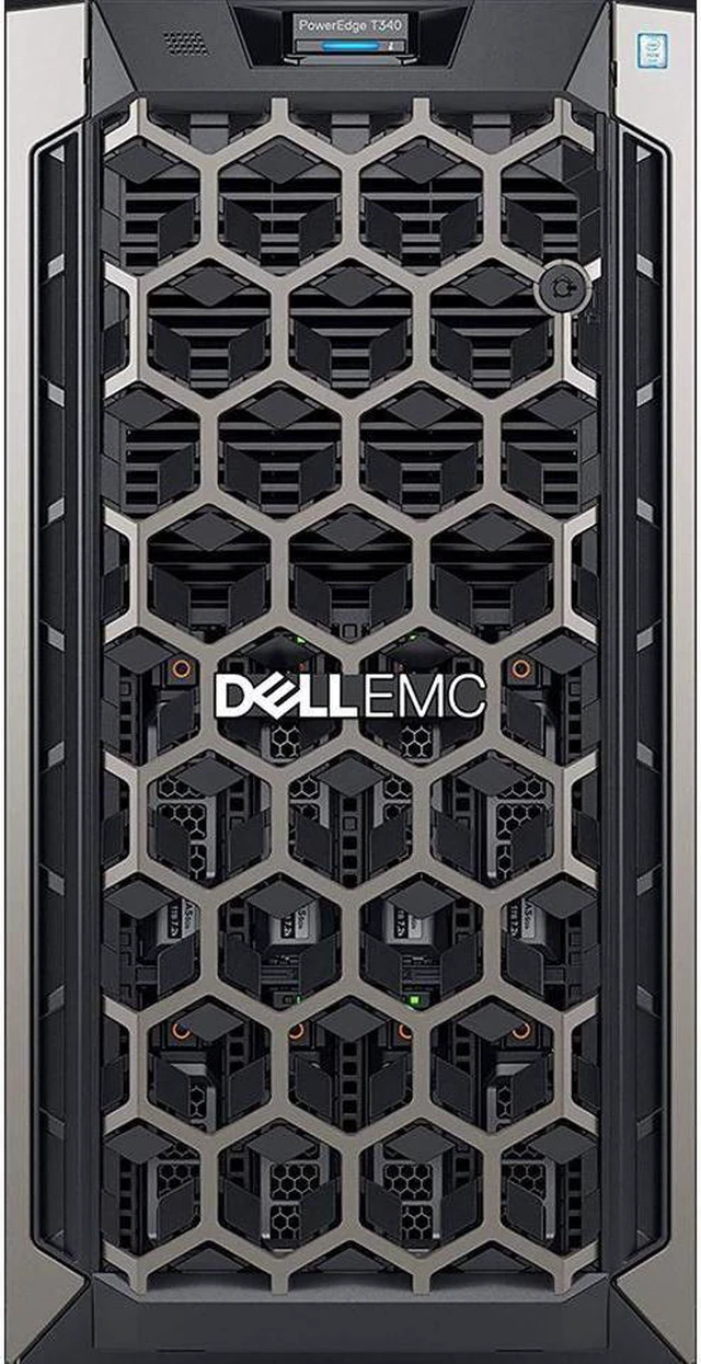 Alt view image 2 of 3 - Dell PowerEdge T340 Tower Server Bundle with 16GB USB Flash Drive, Intel Xeon E-2124,16GB DDR4, 4TB SSD, RAID