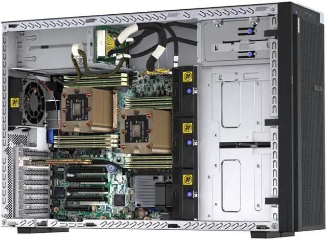 Alt view image 4 of 4 - Lenovo ThinkSystem ST550 Tower Server, 2 x Intel Xeon Silver 4210, 64GB DDR4, 1TB SSD, 12TB HDD, RAID, Matrox G200 Graphics