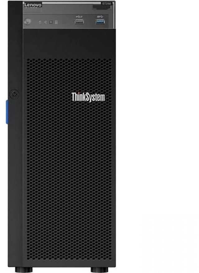 Alt view image 2 of 4 - Lenovo ThinkSystem ST250 Tower Server, Intel Xeon 3.3GHz CPU, 64GB DDR4 2666MHz RAM, 16TB HDD Storage, JBOD RAID, Windows Server 2019