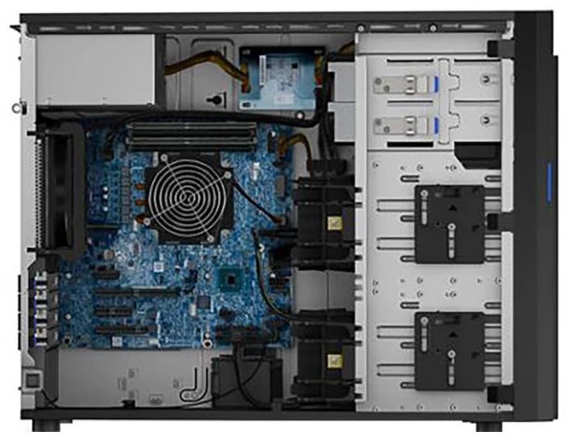 Alt view image 3 of 4 - Lenovo ThinkSystem ST250 Tower Server, Intel Xeon 3.3GHz CPU, 64GB DDR4 2666MHz RAM, 16TB HDD Storage, JBOD RAID, Windows Server 2019