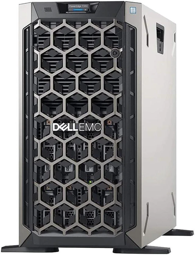 Alt view image 2 of 2 - Dell PowerEdge T340 Tower Server Bundle with 16GB USB Flash Drive, 4 Bay, Intel Xeon E-2124 Quad-Core 3.3GHz 8MB, 64GB DDR4 RAM, 32TB (4 x 8TB) HDD, PERC S140 RAID, Single PSU