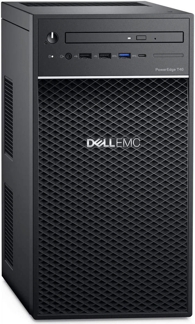 Main image of Dell PowerEdge T40 Tower Server - Intel Xeon E-2224G Quad-Core Processor up to 4.7 GHz, 32GB DDR4 Memory, 2TB (RAID 1) SATA Hard Drive, Intel UHD Graphics P630, DVD Burner, No Operating System
