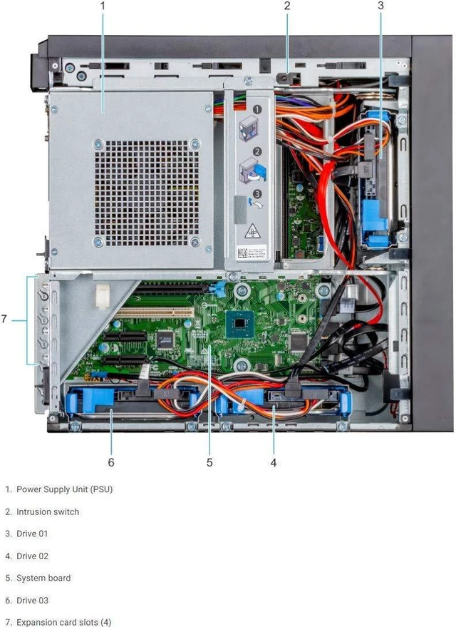 Alt view image 5 of 6 - Dell PowerEdge T40 Tower Server - Intel Xeon E-2224G Quad-Core Processor up to 4.7 GHz, 32GB DDR4 Memory, 2TB (RAID 1) SATA Hard Drive, Intel UHD Graphics P630, DVD Burner, No Operating System