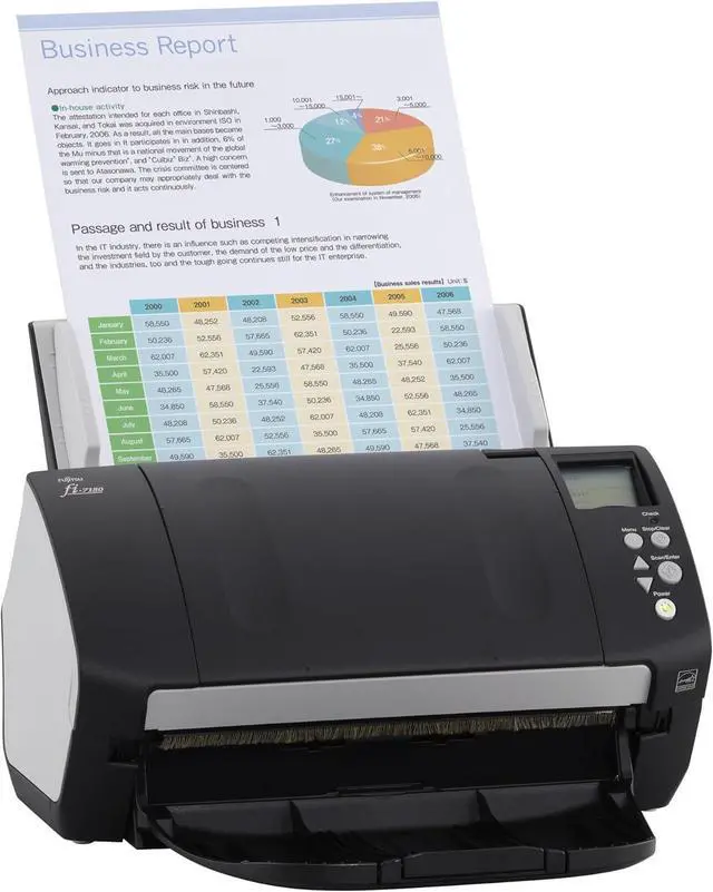 Alt view image 4 of 6 - Fujitsu PA03670-B005 Fujitsu Fi-7180 Sheetfed Scanner - 600 dpi Optical - 24-bit Color - 8-bit Grayscale - 80 - 80 - USB