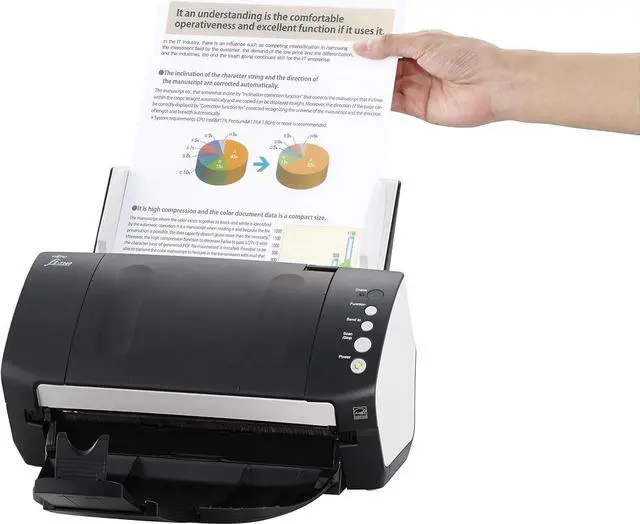 Alt view image 2 of 3 - Fujitsu FI-7140 Document Scanner, PA03670-B101