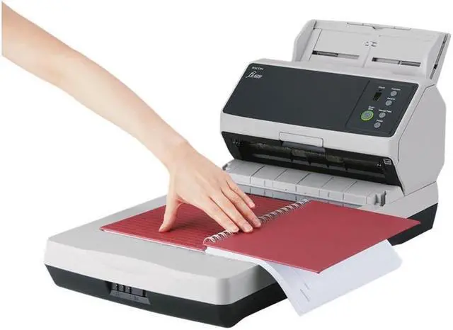 Alt view image 4 of 4 - RICOH fi-8250 Document Scanner with Flatbed - PA03810-B605