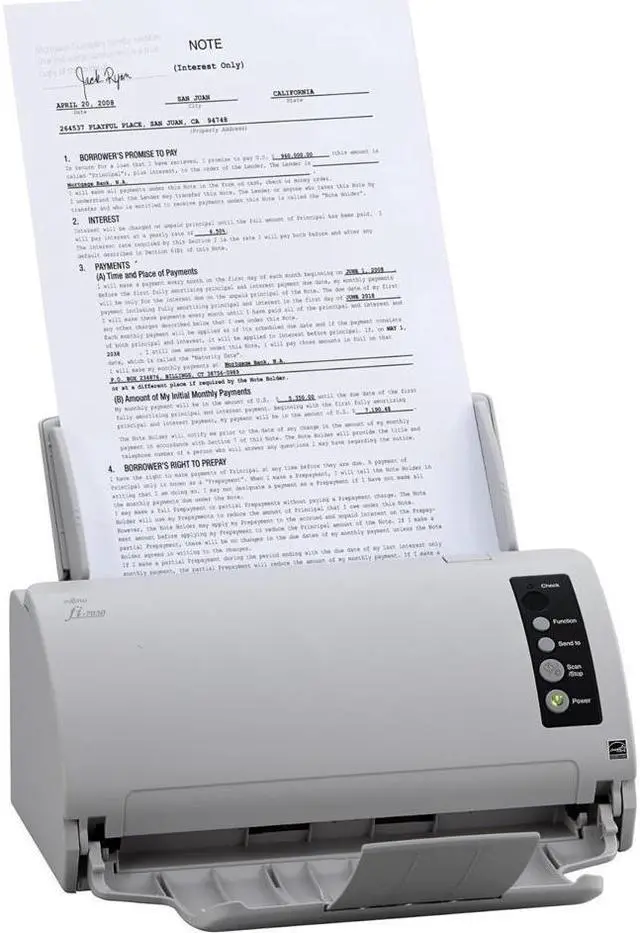 Alt view image 3 of 6 - Fujitsu fi-7030 Value-Priced Front Office Color Duplex Document Scanner with Auto Document Feeder (ADF) - 600 dpi - 27 ppm - USB (PA03750-B005)